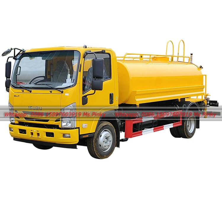 Filipinas 8 toneladas ISUZU agua potable vehículo de transporte cisterna de acero inoxidable para agua potable