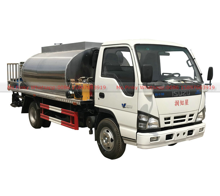 camiones de la máquina de pulverización de la pavimentadora del asfalto del camión del esparcidor del betún de 4000L ISUZU