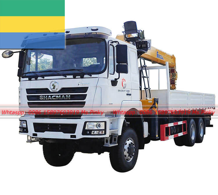 Exportación de grúa Shacman de 430HP con tracción total montada en camión de 14 toneladas XCMG a Gabón