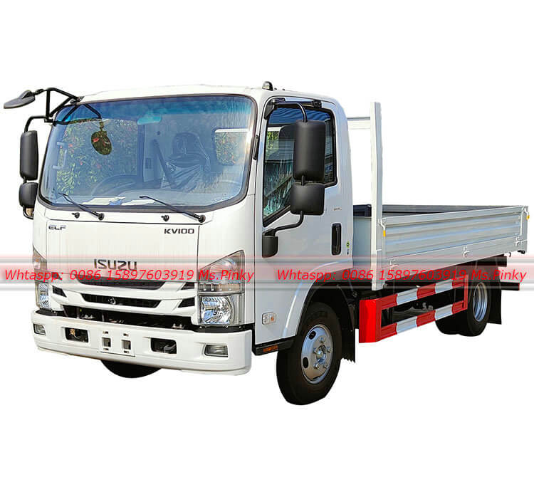 Camión volquete ISUZU KV100 de 120HP, camión de carga ISUZU KV100, camión cisterna de agua ISUZU KV100 al mejor precio para promoción